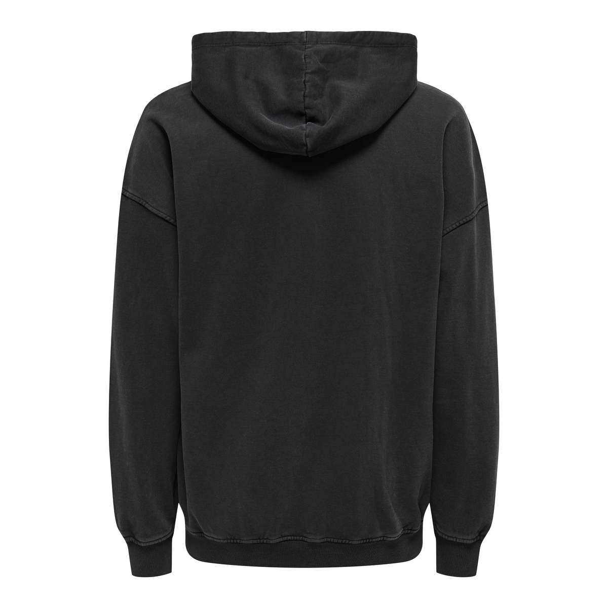 ONLY & SONS MEN΄S RELAXED FIT COTTON CREATIVE WASHED HOODIE BLACK - Μαύρο - XL